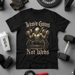 Weave Gains Not Webs T Shirt Gift For Fitness Lover