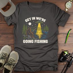 Ufo Fishing T Shirt Gift For Fishing Enthusiast
