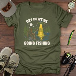 Ufo Fishing T Shirt Gift For Fishing Enthusiast