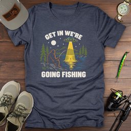 Ufo Fishing T Shirt Gift For Fishing Enthusiast