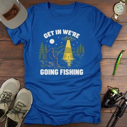 Ufo Fishing T Shirt Gift For Fishing Enthusiast