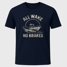All Wake Grunge T Shirt Gift For Boat Owner