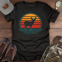 White Tailed Deer 80s T Shirt Gift For Fishing Enthusiast