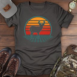 White Tailed Deer 80s T Shirt Gift For Fishing Enthusiast