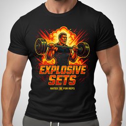 Explosive Sets T Shirt Gift For Fitness Lover