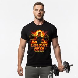 Explosive Sets T Shirt Gift For Fitness Lover