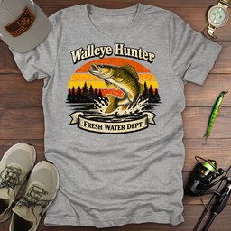 Walleye Hunter T Shirt Gift For Fishing Enthusiast