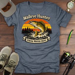 Walleye Hunter T Shirt Gift For Fishing Enthusiast