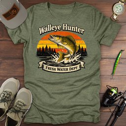 Walleye Hunter T Shirt Gift For Fishing Enthusiast