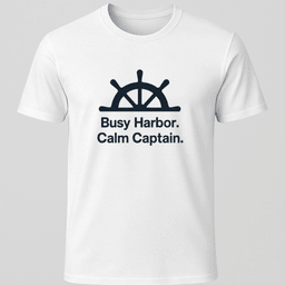 Busy Harbor Calm Captain T Shirt Gift For Boat Owner