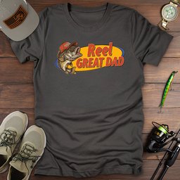 Reel Great Dad T Shirt Gift For Dad