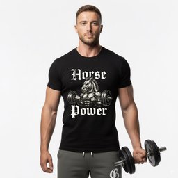 Real Horse Power T Shirt Gift For Fitness Lover