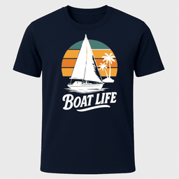 Boat Life Sail T Shirt Gift For Boat Owner