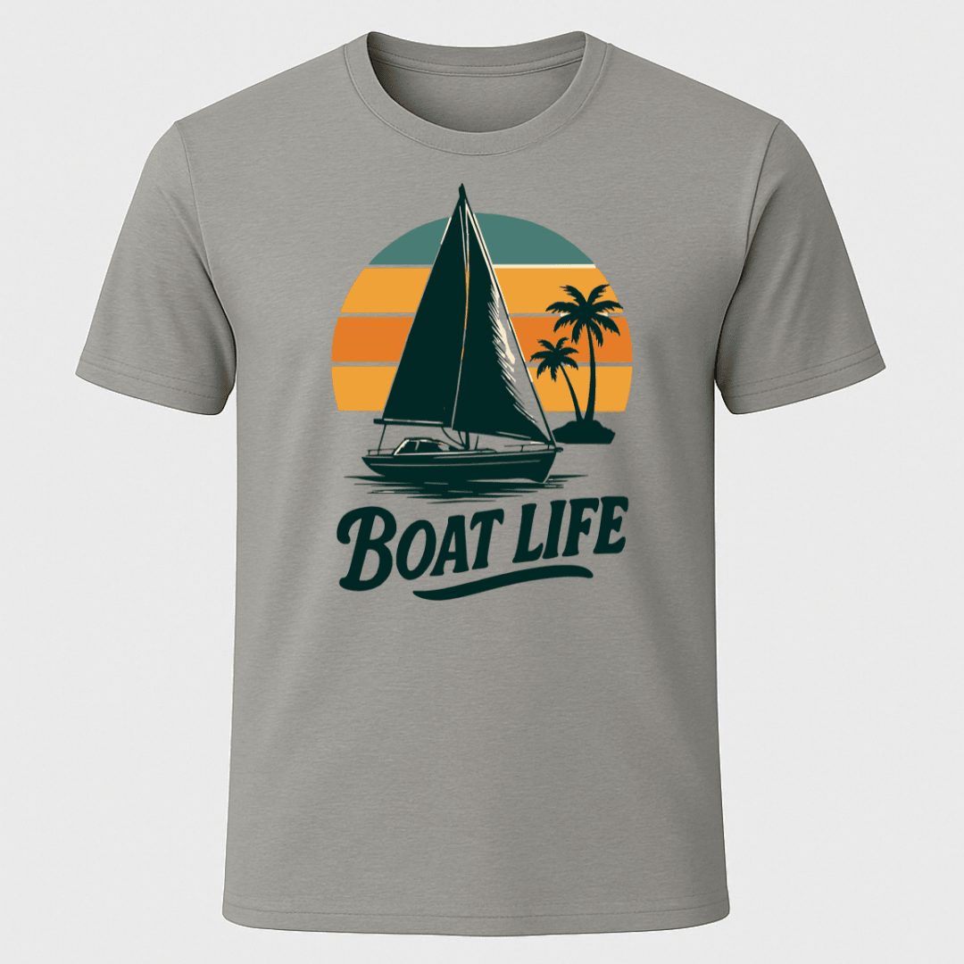 Boat Life Sail T Shirt Gift For Boat Owner