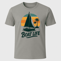Boat Life Sail T Shirt Gift For Boat Owner