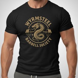 Wyrmsteel Barbell Society T Shirt Gift For Fitness Lover