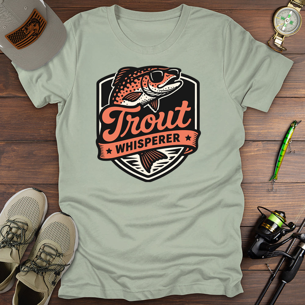 Trout Whisperer T Shirt Gift For Fishing Enthusiast