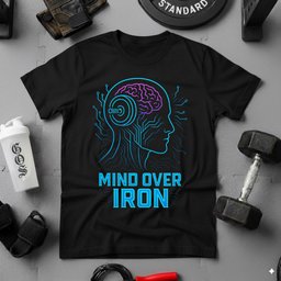 Mind Over Iron T Shirt Gift For Fitness Lover