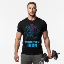Mind Over Iron T Shirt Gift For Fitness Lover
