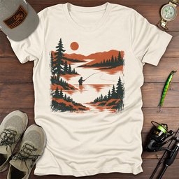 Sundown Cast T Shirt Gift For Fishing Enthusiast
