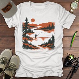 Sundown Cast T Shirt Gift For Fishing Enthusiast