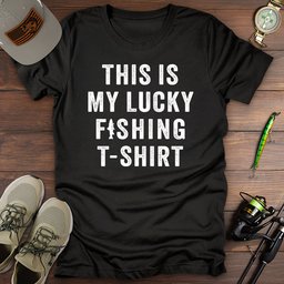 This Is My Lucky Fishing T Shirt Gift For Fishing Enthusiast