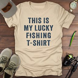 This Is My Lucky Fishing T Shirt Gift For Fishing Enthusiast
