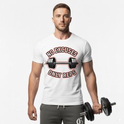 No Excuses Only Reps T Shirt Gift For Fitness Lover
