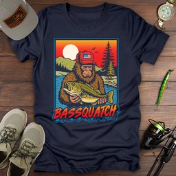 Reel Sasquatch T Shirt Gift For Fishing Enthusiast