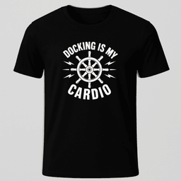 Cardio T Shirt Gift For Boat Owner