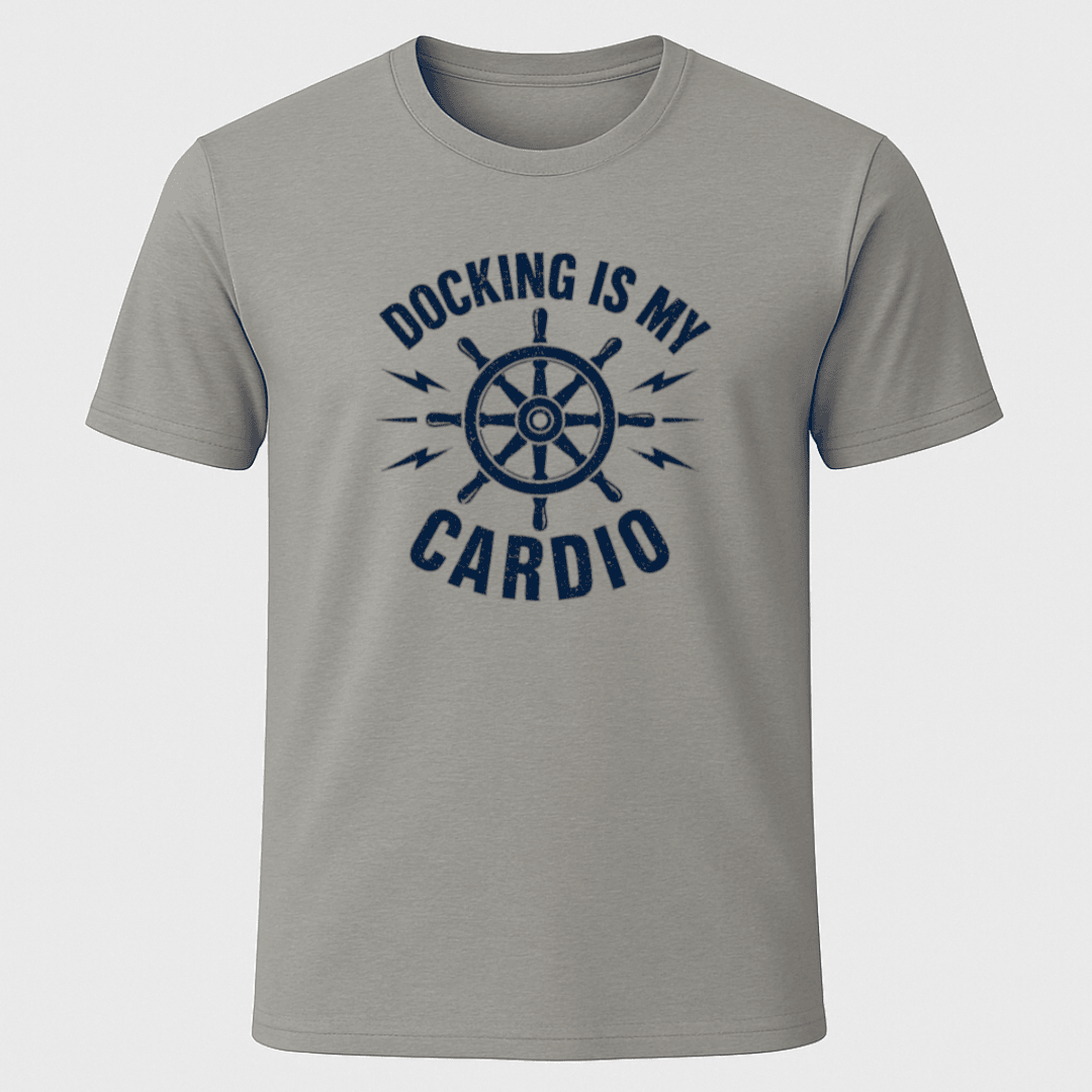 Cardio T Shirt Gift For Boat Owner