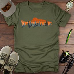 Trout Sunset T Shirt Gift For Fishing Enthusiast