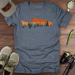 Trout Sunset T Shirt Gift For Fishing Enthusiast