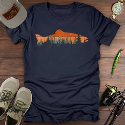 Trout Sunset T Shirt Gift For Fishing Enthusiast