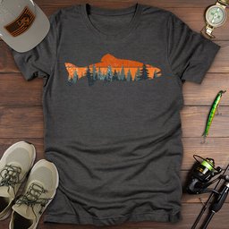 Trout Sunset T Shirt Gift For Fishing Enthusiast