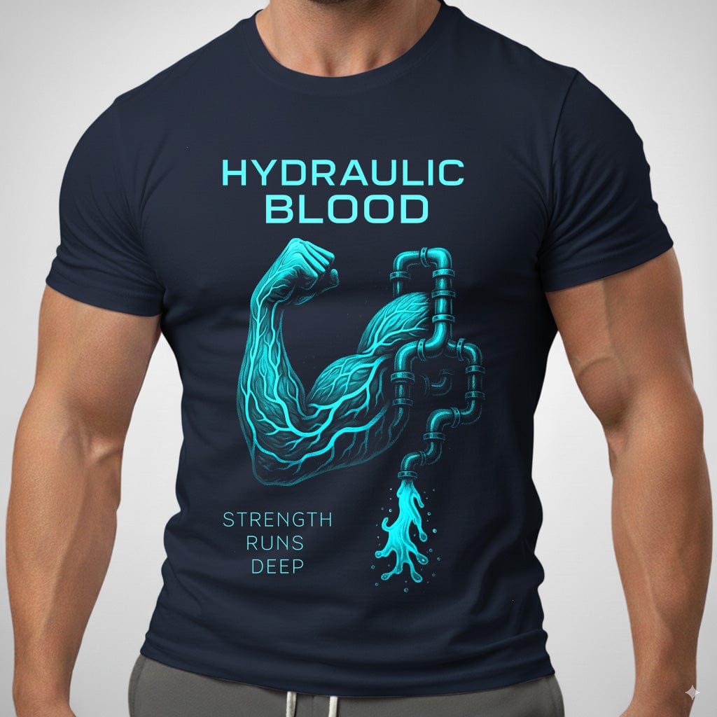 Hydraulic Blood T Shirt Gift For Fitness Lover