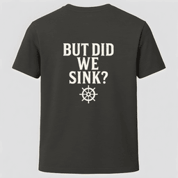 But Did We Sink Back Print T Shirt Gift For Boat Owner