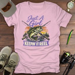Reel Girl T Shirt Gift For Fishing Enthusiast