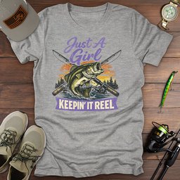 Reel Girl T Shirt Gift For Fishing Enthusiast