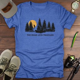The Road Less Traveled T Shirt Gift For Fishing Enthusiast