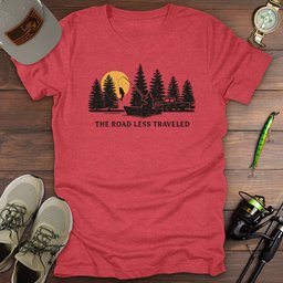 The Road Less Traveled T Shirt Gift For Fishing Enthusiast