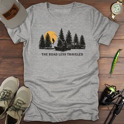 The Road Less Traveled T Shirt Gift For Fishing Enthusiast