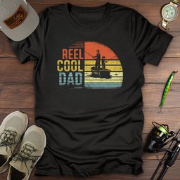 Reel Cool Dad Fishing T Shirt Gift For Dad
