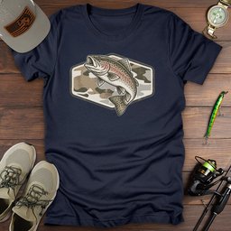 Trout Rising T Shirt Gift For Fishing Enthusiast