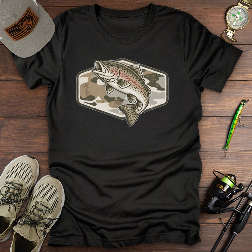 Trout Rising T Shirt Gift For Fishing Enthusiast