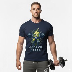 Lightning Steel T Shirt Gift For Fitness Lover