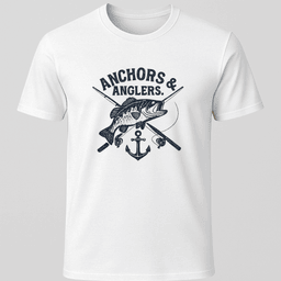 Anchors And Anglers T Shirt Gift For Boat Owner