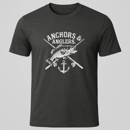 Anchors And Anglers T Shirt Gift For Boat Owner