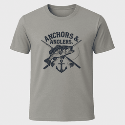 Anchors And Anglers T Shirt Gift For Boat Owner