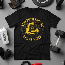 Strength Sees All T Shirt Gift For Fitness Lover